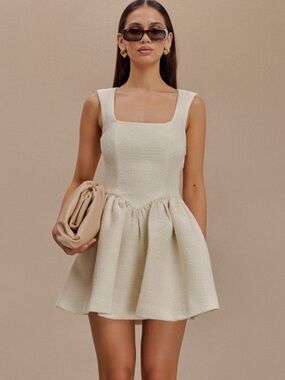 NWT Meshki Jennifer Boucle Mini Dress S